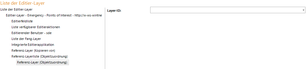 Konfiguration - Referenz-Layer (Objektzuordnung)
