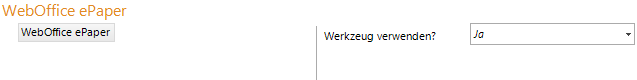 Konfiguration WebOffice ePaper Konfiguration WebOffice ePaper