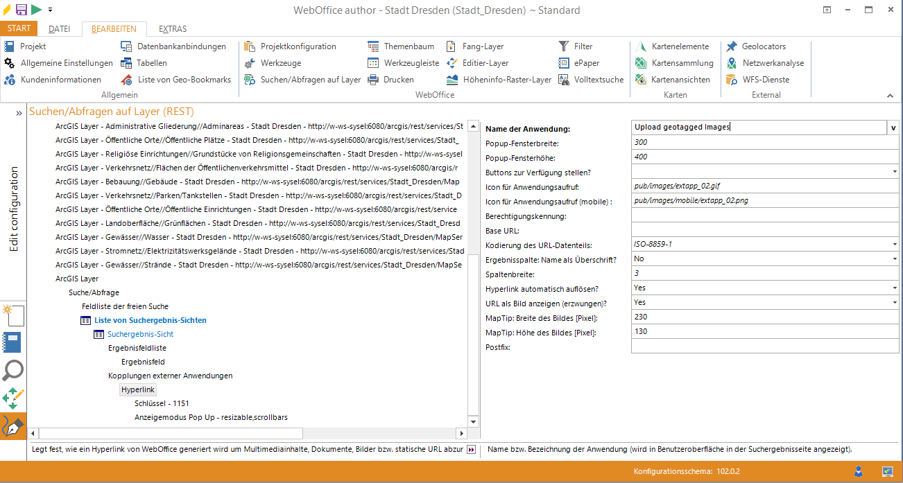 Hyperlink Konfiguration