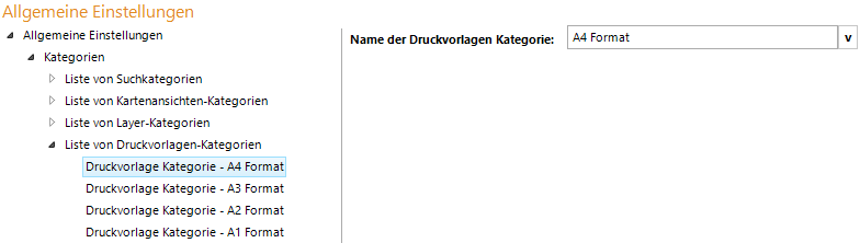 Konfiguration - Name der Druckvorlagen-Kategorie Konfiguration - Name der Druckvorlagen-Kategorie