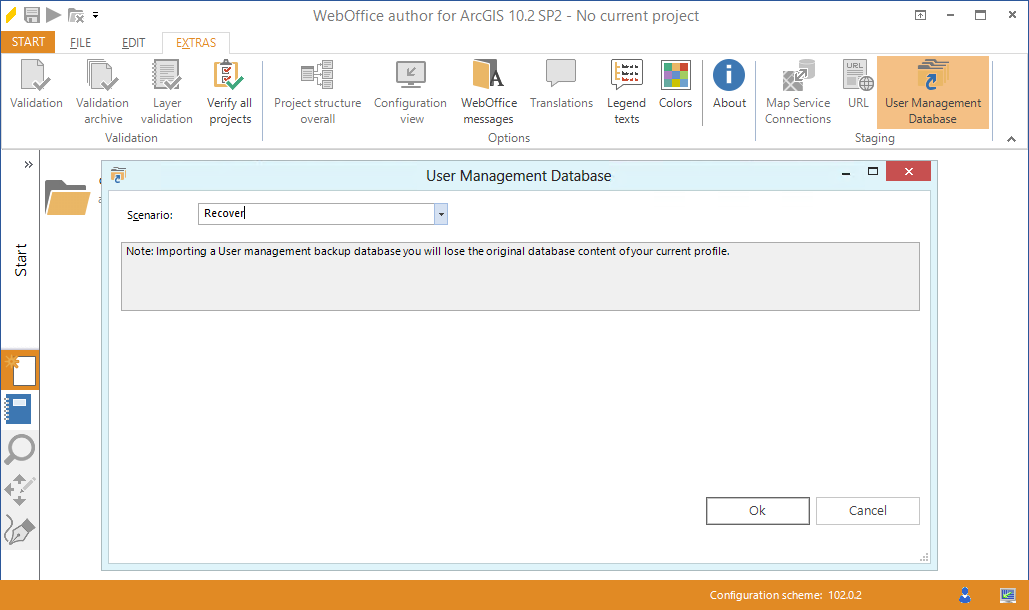 Start usermanagement staging in WebOffice author Start usermanagement staging in WebOffice author