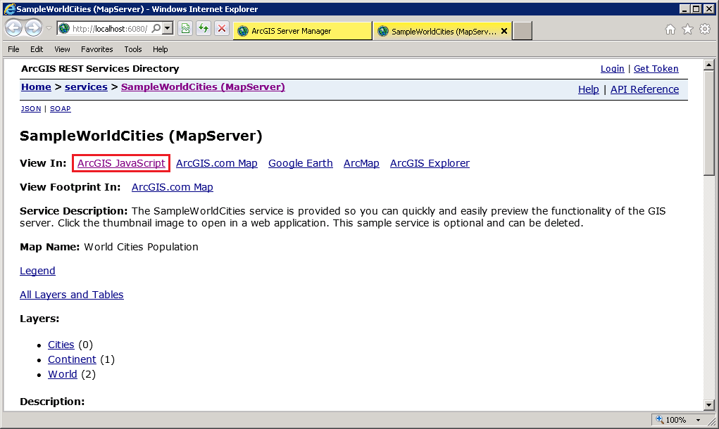 ArcGIS REST services directory ArcGIS REST services directory