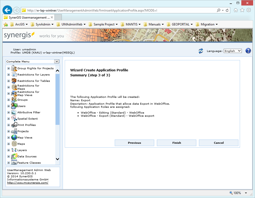 Modify an application profile - step 3 Modify an application profile - step 3
