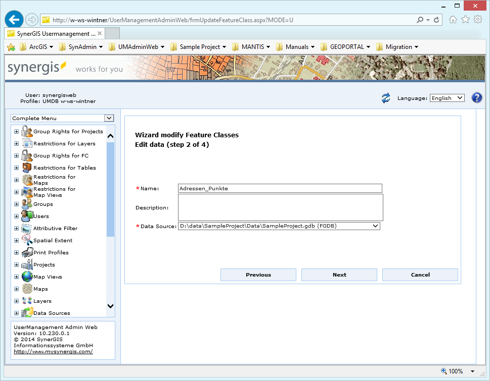 Modify a feature class - step 2