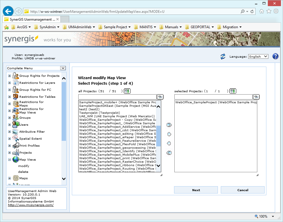 Modify a map view - step 1