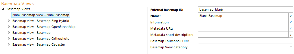 Configuration - Blank Basemap View