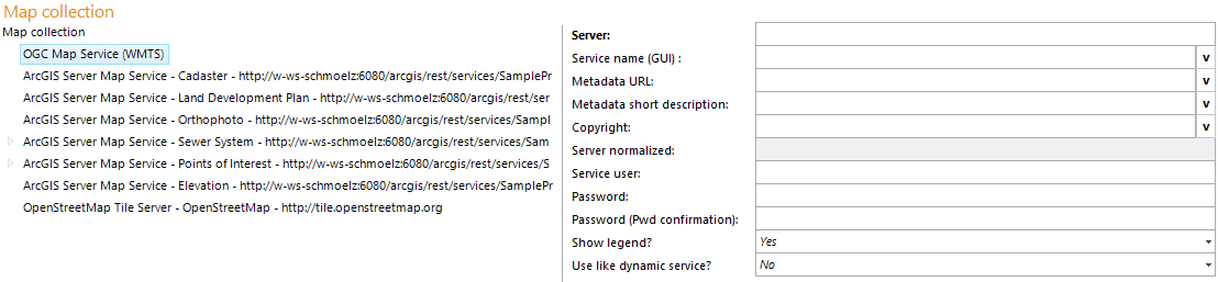 OGC Map Service (WMTS) configuration OGC Map Service (WMTS) configuration