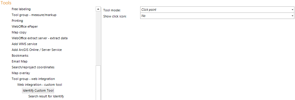 Identify Custom Tool configuration
