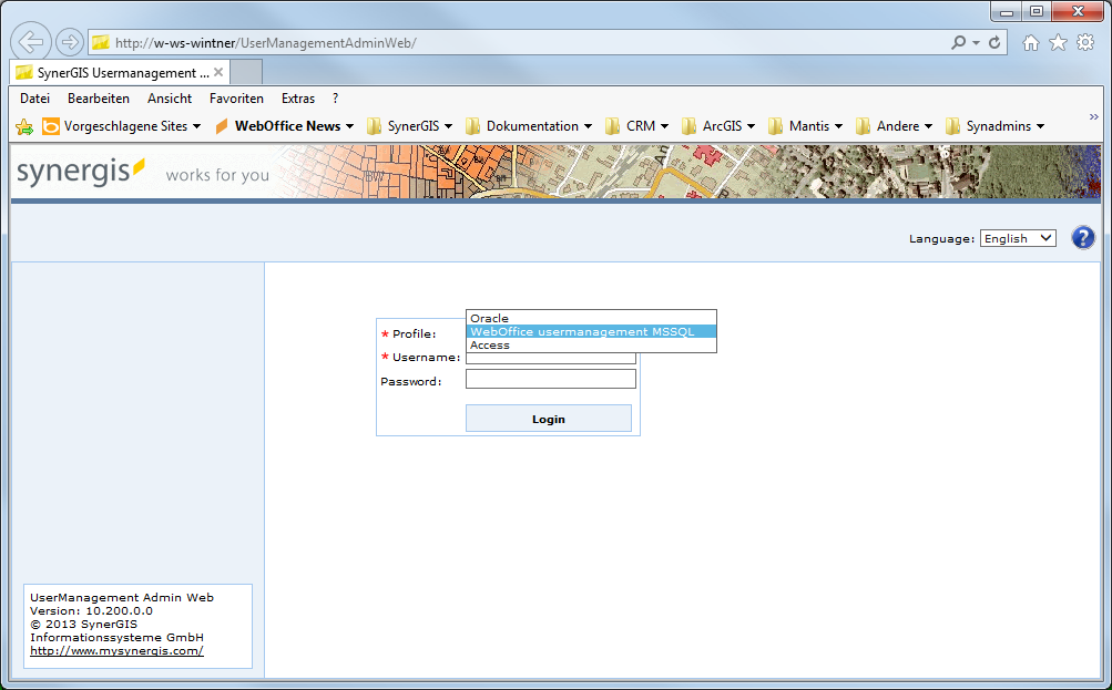 Start the UserManagementAdminWeb application