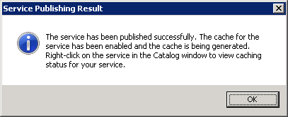 The cache is being generated