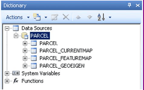&nbsp;GIS data source – layer parcel