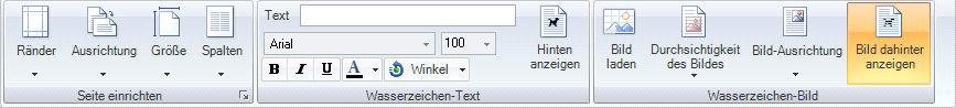 Multifunktionsmenü Seite