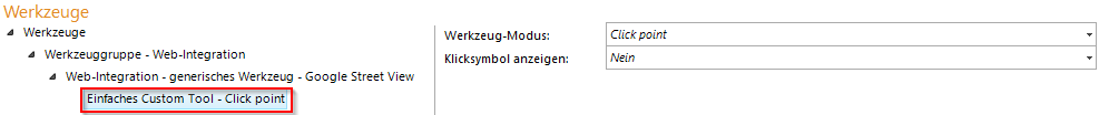 Konfiguration eines Einfachen Custom Tool für Google Street View Konfiguration eines Einfachen Custom Tool für Google Street View