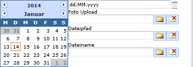 Kalenderfunktion im WebOffice html Client