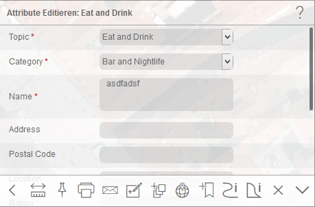 Attribute editieren im WebOffice mobile Client - Tablet Modus Attribute editieren im WebOffice mobile Client - Tablet Modus