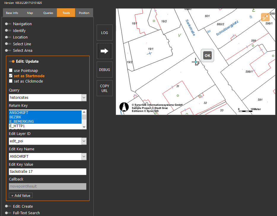 WebOffice map widget Testcontainer - Edit WebOffice map widget Testcontainer - Edit