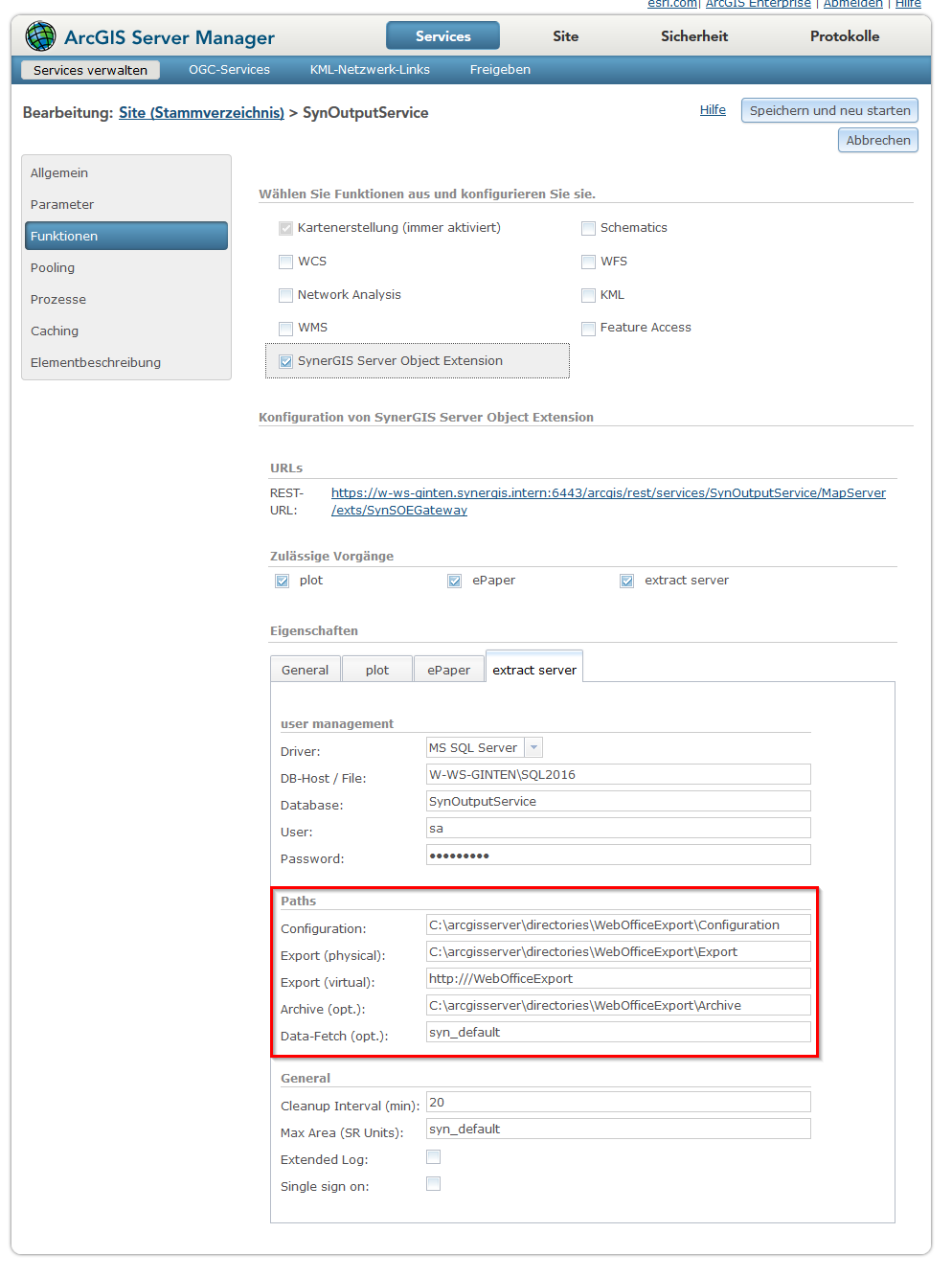 Konfiguration der <%EXTRACT_EXTENSIONS%> Konfiguration der <%EXTRACT_EXTENSIONS%>