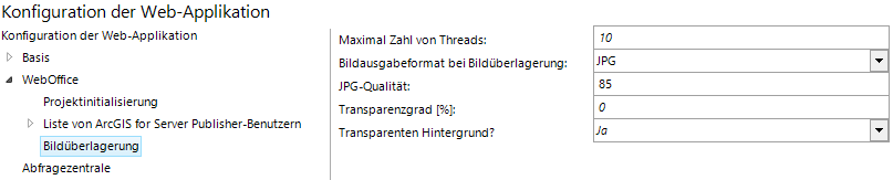 Konfiguration der Bildüberlagerung