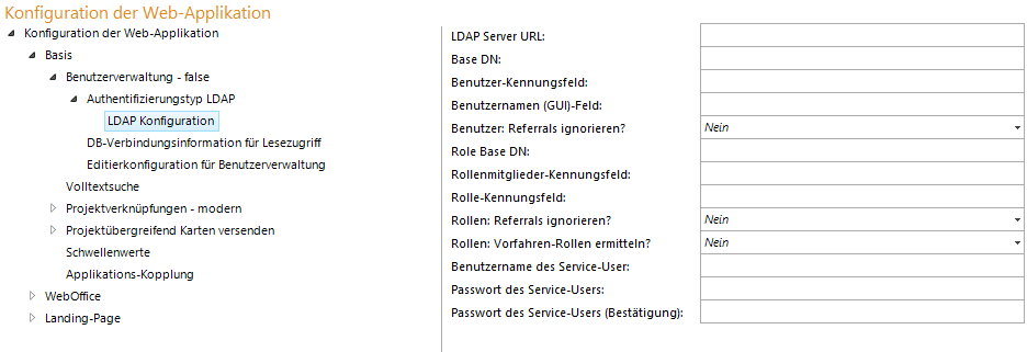 LDAP Konfiguration LDAP Konfiguration