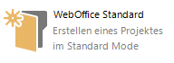 Symbol des Assistenten, um ein WebOffice 10.5 SP2 Projekt zu erstellen