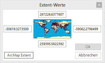 Übernehmen des aktuellen Kartenausschnitts aus ArcMap Übernehmen des aktuellen Kartenausschnitts aus ArcMap