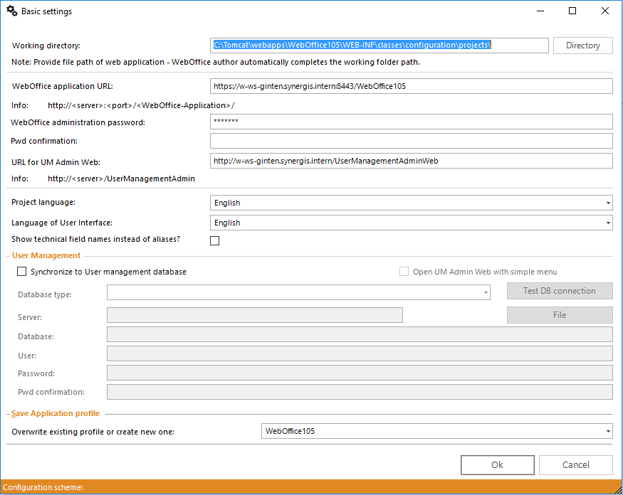 Configure basic settings