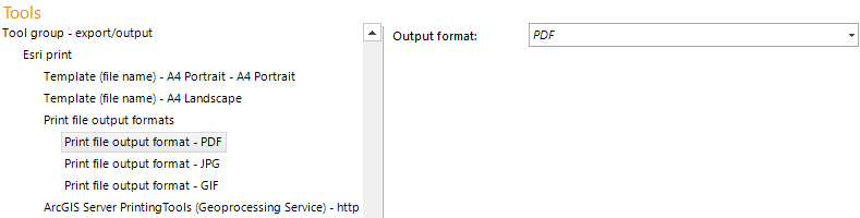 Print file output format configuration