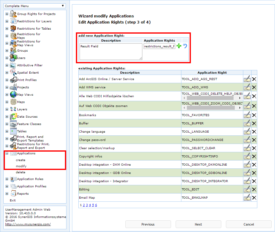 UserManagement Admin Web - Application Rights UserManagement Admin Web - Application Rights