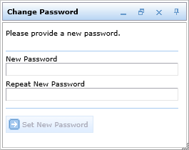 Change password tool dialog in the WebOffice html client Change password tool dialog in the WebOffice html client