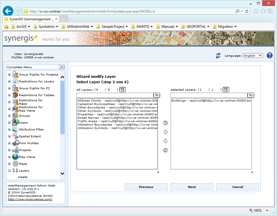 Modify a layer - step 2