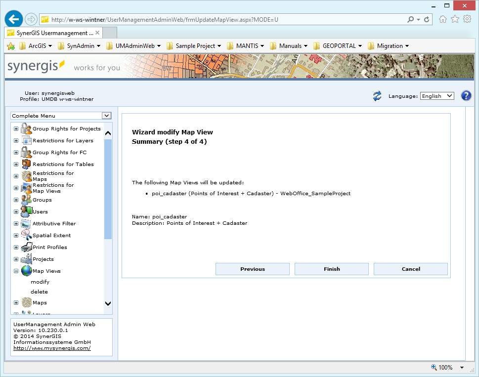 Modify a map view - step 4 Modify a map view - step 4