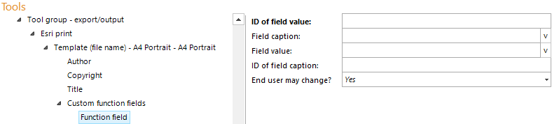 Custom function field configuration