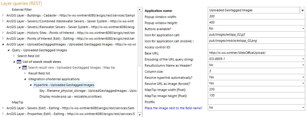 Hyperlink configuration