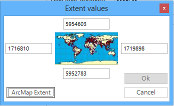 Using the current Arcmap extent Using the current Arcmap extent