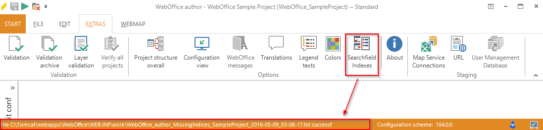 Steps to create a txt file, that lists all search fields without attributive indexes 