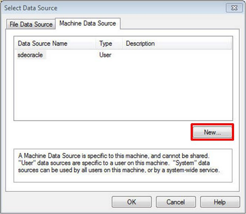 Creating New Data Source
