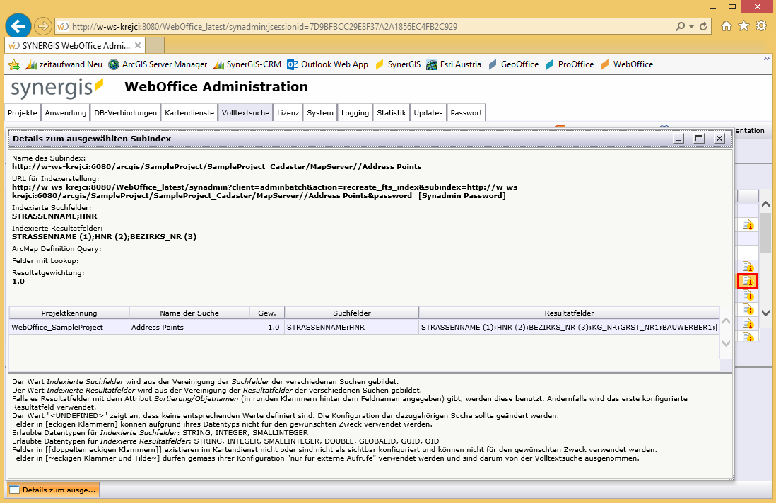 <%SYNAMDIN%> Volltextsuche Subindex Details <%SYNAMDIN%> Volltextsuche Subindex Details