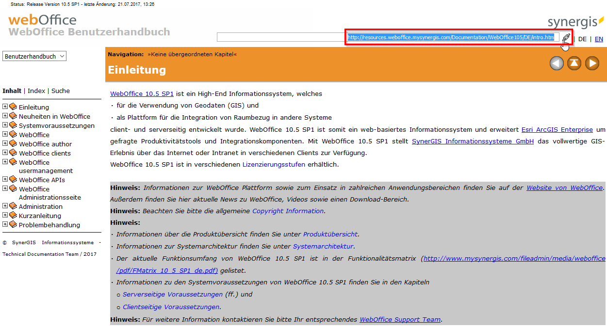 Link zu einem Kapitel