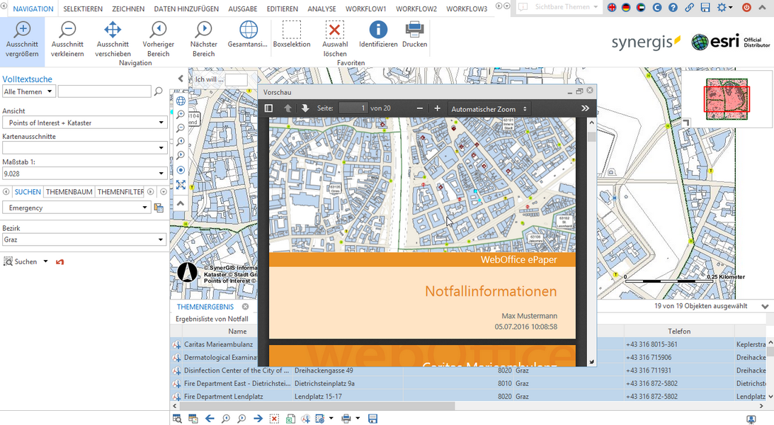 WebOffice ePaper Bericht im WebOffice core Client