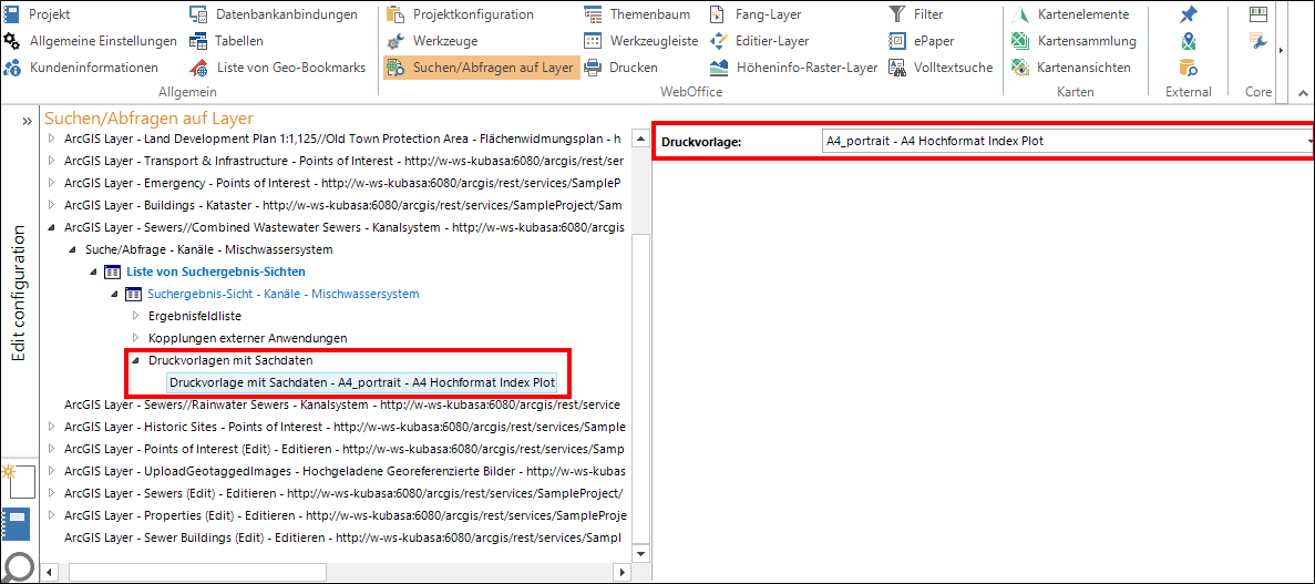 Einstellungen im WebOffice author