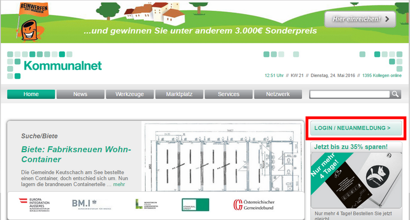 Anmeldung am Kommunalnet Anmeldung am Kommunalnet