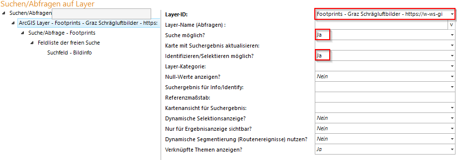 Konfiguration der Suche zur Nutzung des Schrägluftbilder Custom Tool (1) Konfiguration der Suche zur Nutzung des Schrägluftbilder Custom Tool (1)