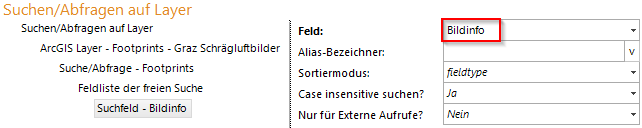 Konfiguration der Suche zur Nutzung des Schrägluftbilder Custom Tool (3) Konfiguration der Suche zur Nutzung des Schrägluftbilder Custom Tool (3)
