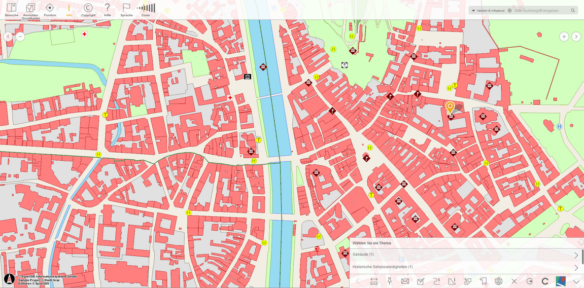 Identifizieren mittels Klick (Touch) im mobile Client