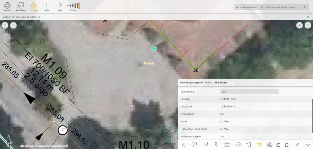 Übernahme von GPS Informationen in den Editierdialog des WebOffice mobile client Übernahme von GPS Informationen in den Editierdialog des WebOffice mobile client