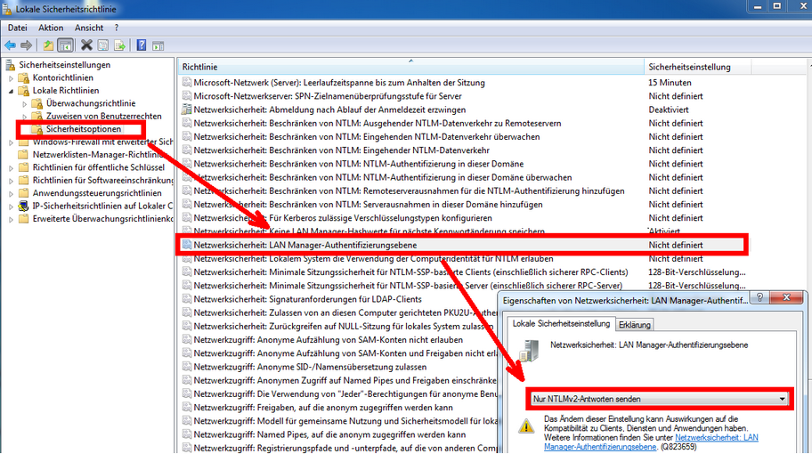 Netzwerk-Sicherheitseinstellungen für den GIS Server Netzwerk-Sicherheitseinstellungen für den GIS Server