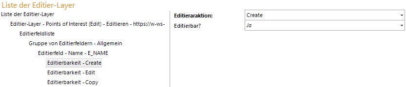 Editierbarkeit von Feldern (read-only)