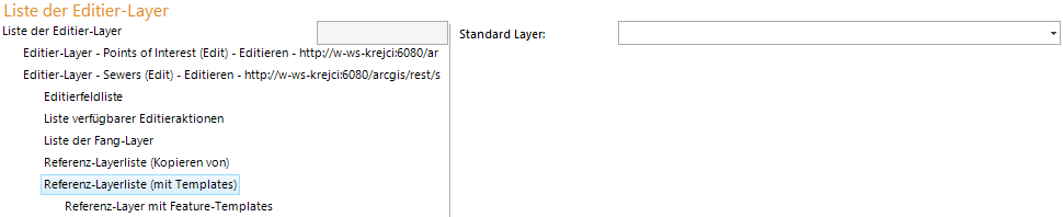 Konfiguration - Referenz-Layerliste (mit Templates)