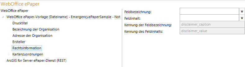Konfiguration Rechtsinformation Konfiguration Rechtsinformation