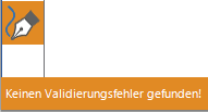 Validierungsmeldung